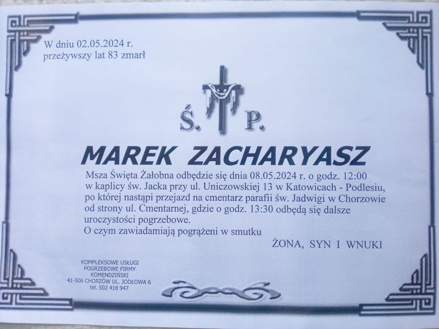 Zmarł Marek Zacharyasz, poeta