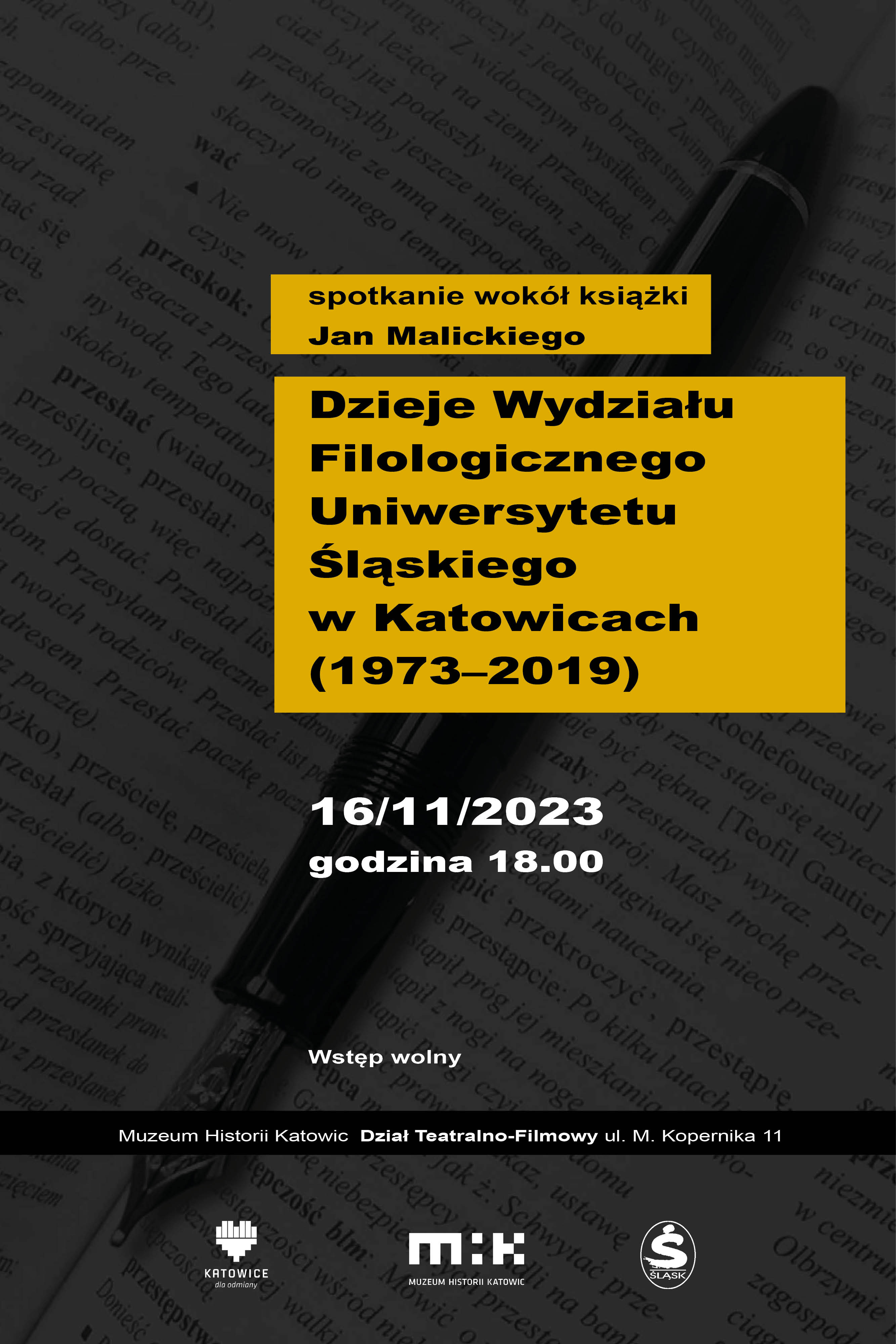 Spotkanie z prof. Janem Malickim wokół ksiązki 